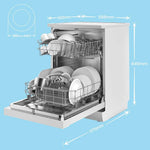 Cloud Wash Freestanding Dishwasher With 12 Place Settings-fd1201p-w