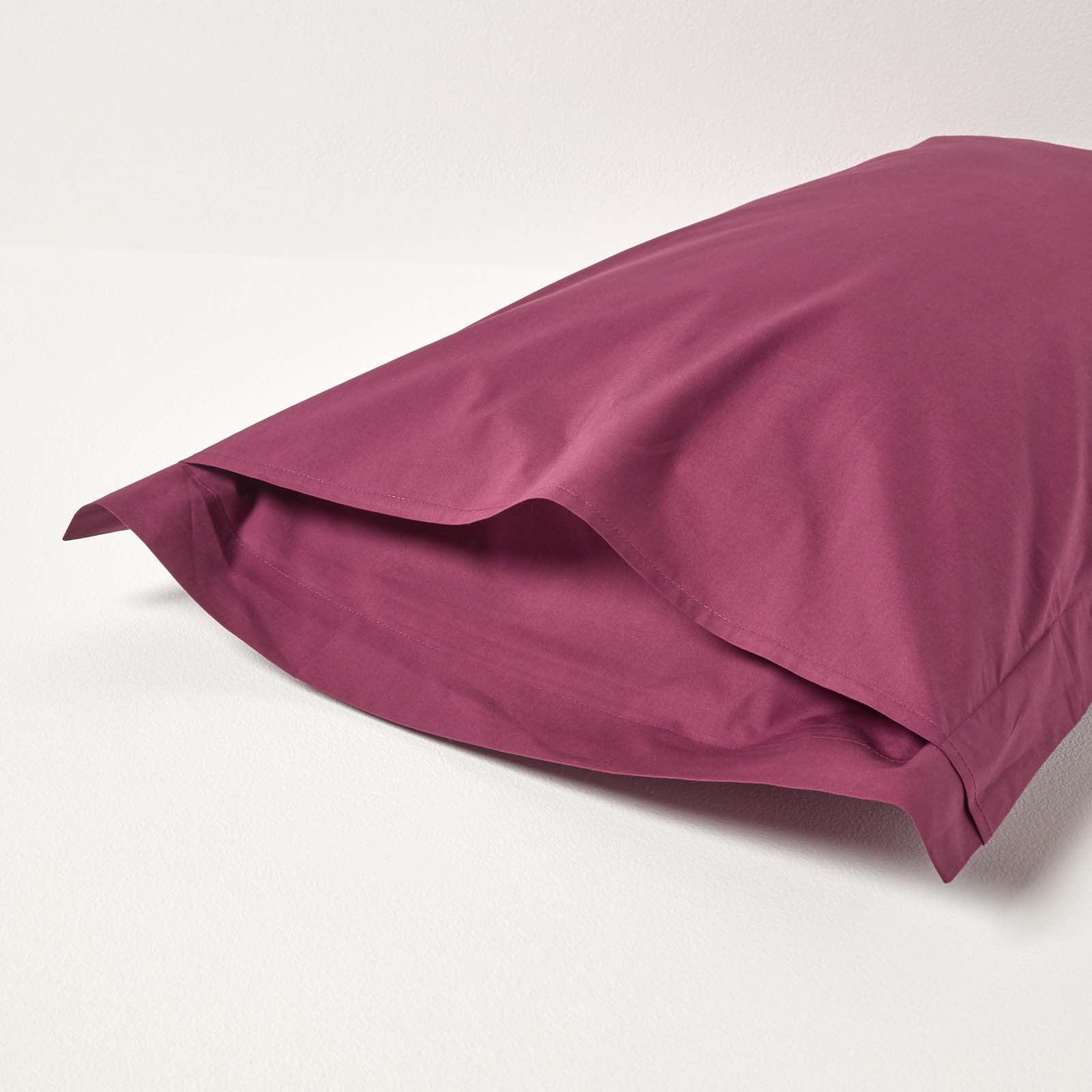 Egyptian Cotton Oxford Pillowcase 200 Tc | 48 x 74cm | Plum