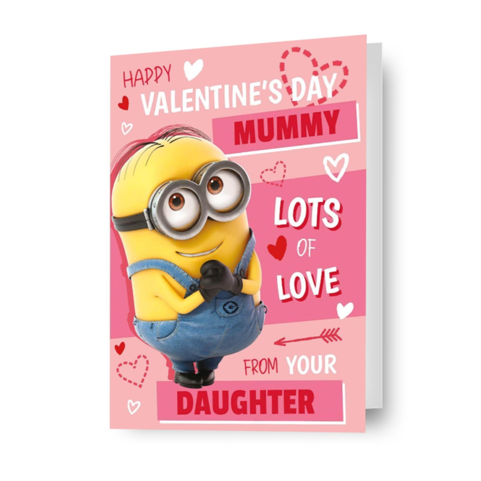 Minions Personalised 'lots Of Love' Valentine's Day Card Official Product