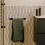 Towel Rail, 40cm Screw-in Or Self-adhesive Chrome Silver, Next Collection
