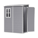 5x4ft Durable Outdoor Plastic Storage Shed With Floor – Weatherproof Garden & Patio Organizer For Tools & Equipment