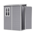 5x4ft Durable Outdoor Plastic Storage Shed With Floor – Weatherproof Garden & Patio Organizer For Tools & Equipment