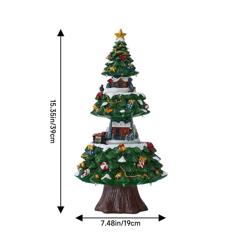 Christmas Xmas Music Box Ornaments With Lights