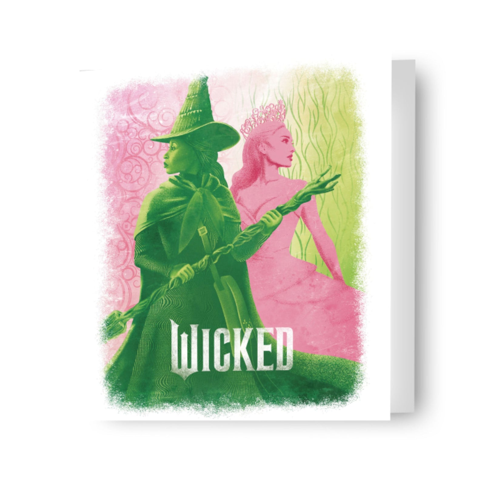 Glinda And Elphaba Illustrated Card Official Product