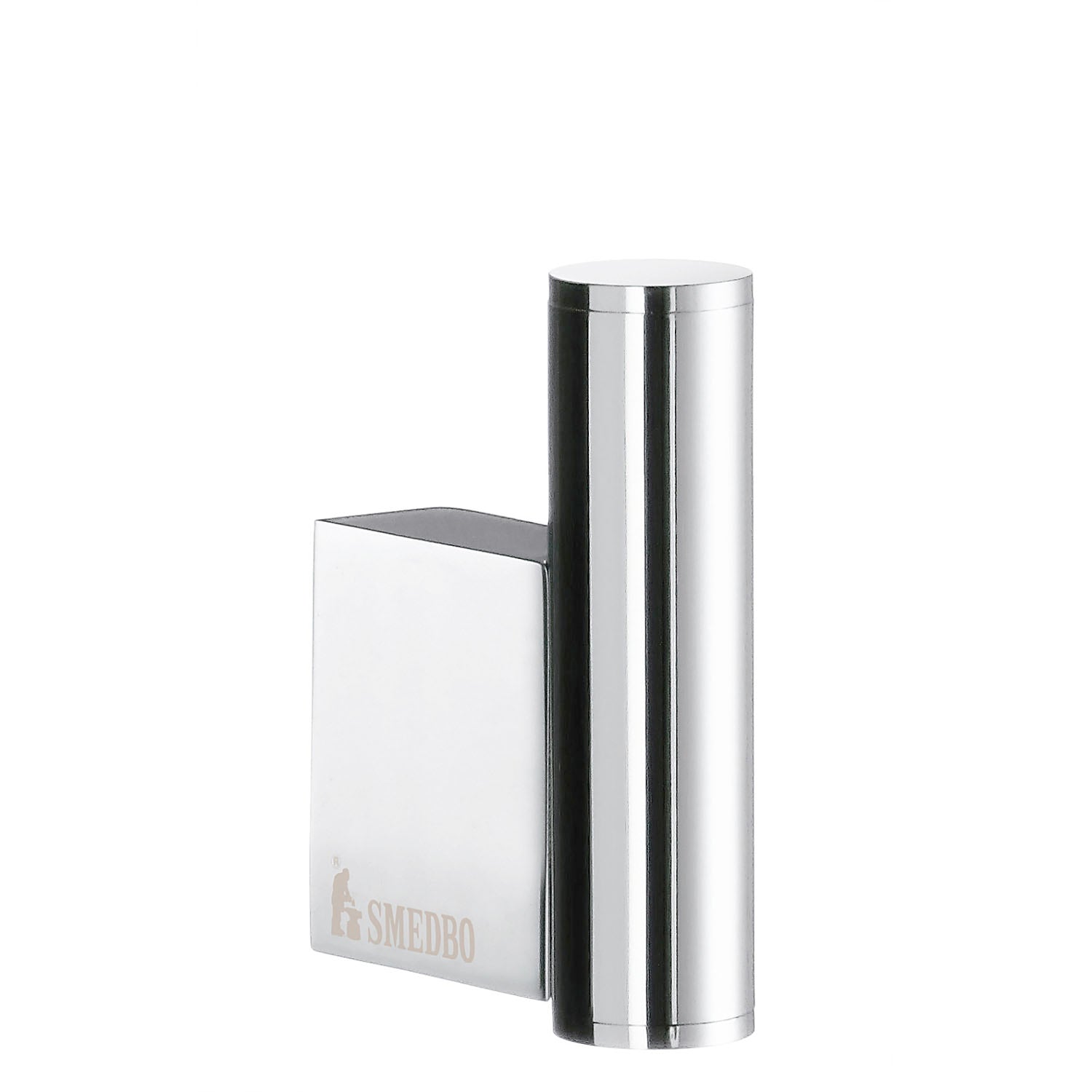 Polished Chrome Towel Hook Wall Mounted Bathroom Storage | Single | Polished Chrome