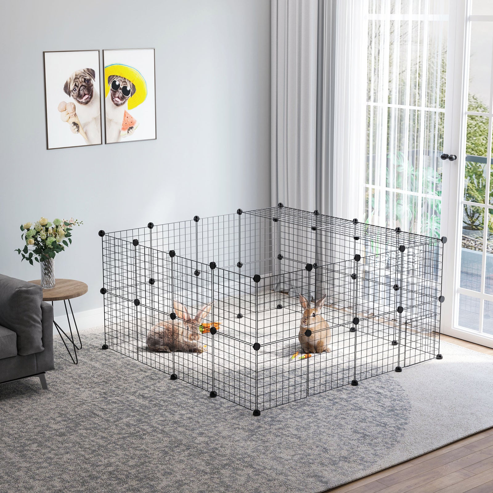 Diy Pet Playpen 36 Panel For Rabbit Chinchilla Hedgehog