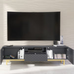 Diamond Luxe Tv Unit 180cm - Deco | Dark Grey