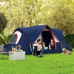 5-6 Man Camping Tent, Water Resistant Hiking Shelter | Dark Blue