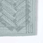 Chevron Geometric Pattern Thick Bathmat | 50 x 80cm | Grey