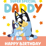 Bluey Daddy Birthday Card Official Product