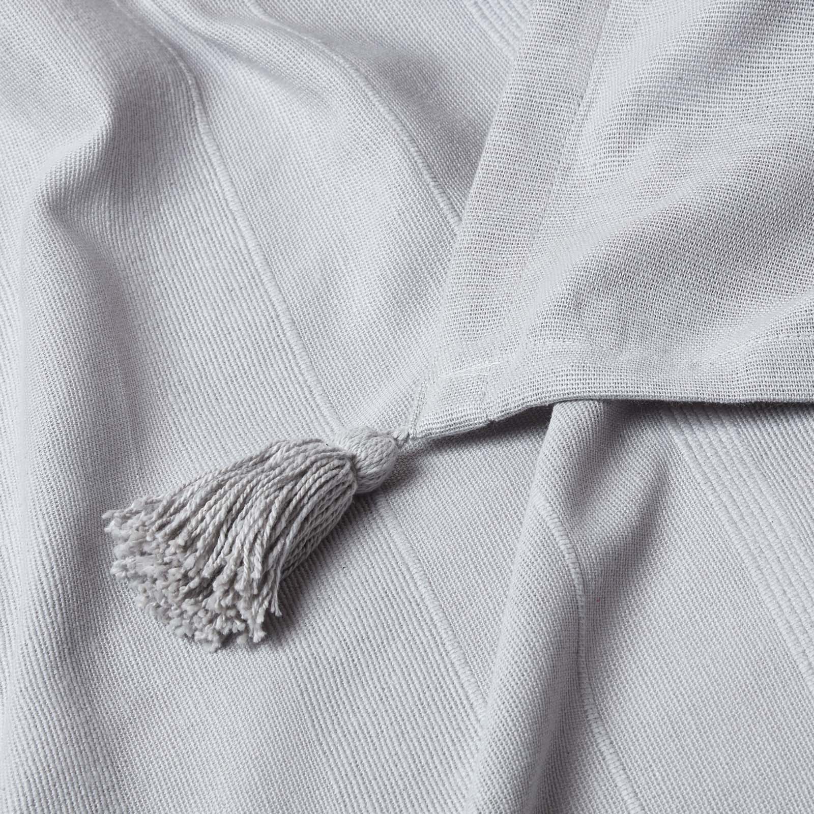 Cotton Rajput Ribbed Throw | 150cm x 200cm | Silver Grey