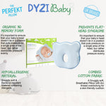 Dyzi 3d Memory Foam Pillow: Prevent Flat Head Syndrome In Babies