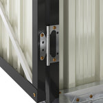 4 Bike Storage Shed Outdoor Lockable Bicycle Storage House Metal Garden Bike Shed with  Racks & Sloped Roof