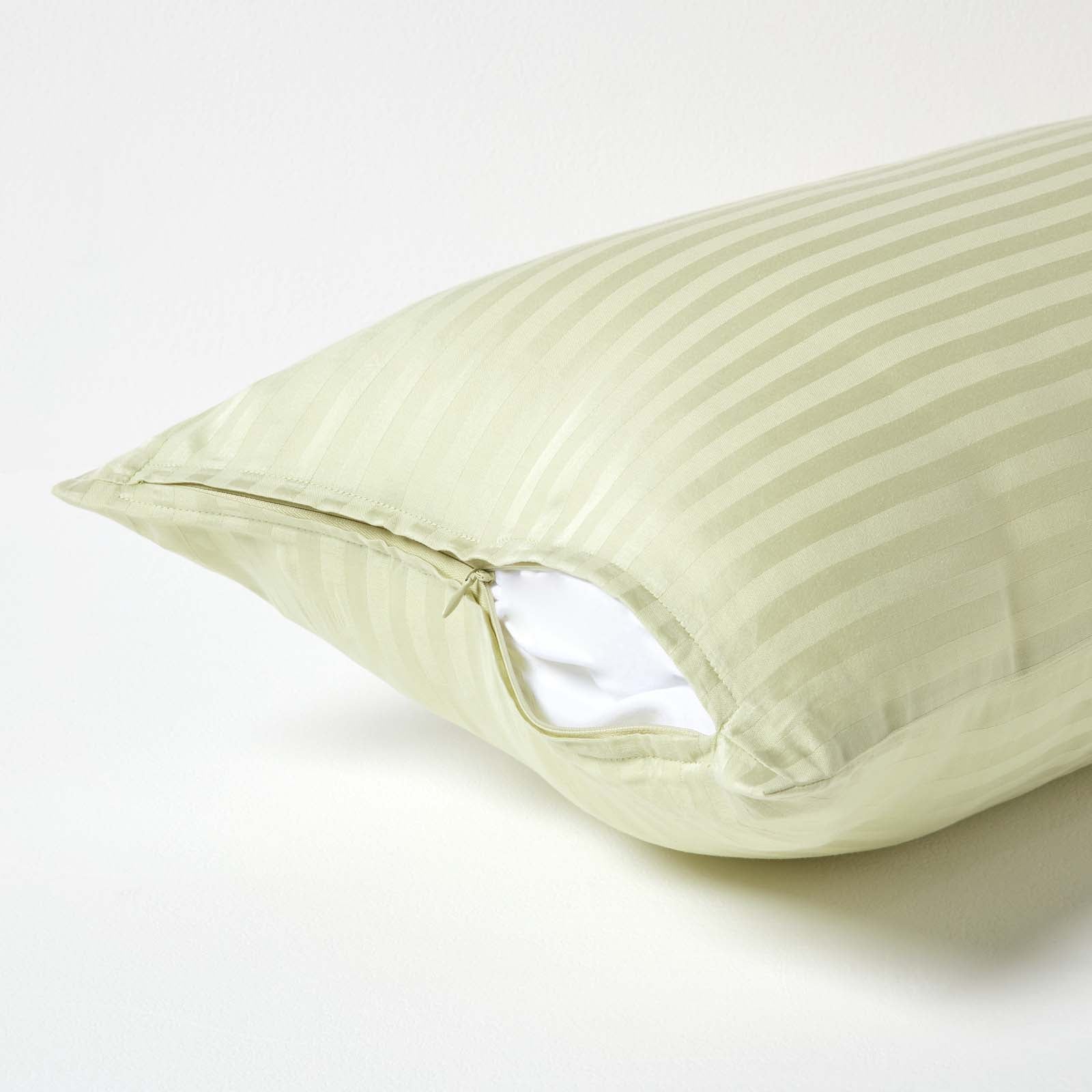 European Size Egyptian Cotton Pillowcase 330 Tc | 40 x 80cm | Sage Green