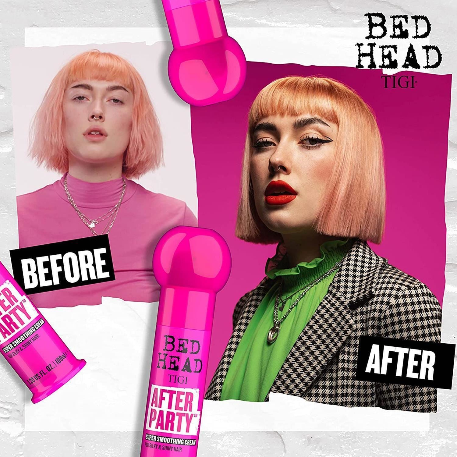 After Party Smoothing Cream For Shiny Frizz Free Hair 100ml,2pk