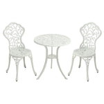 3pcs Outdoor Garden Patio Furniture Conversation Set Cast Aluminium