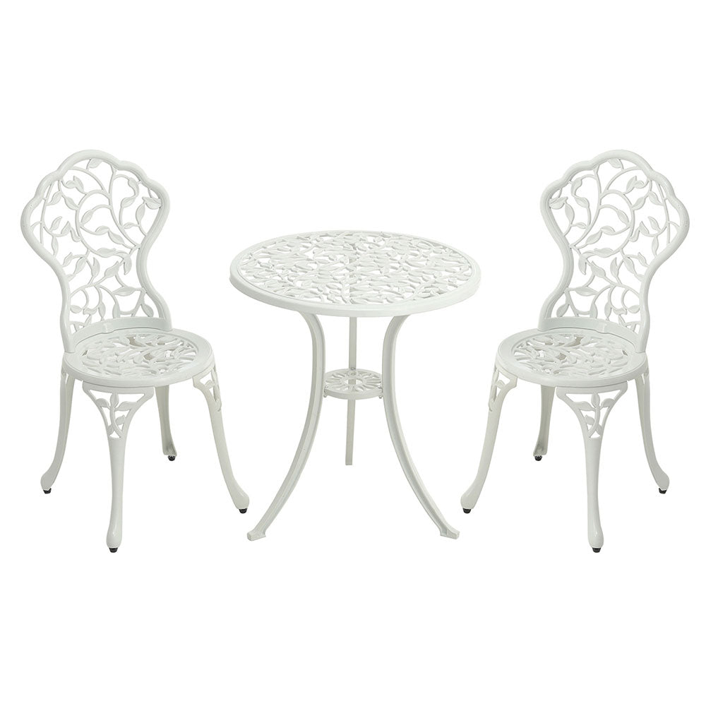 3pcs Outdoor Garden Patio Furniture Conversation Set Cast Aluminium