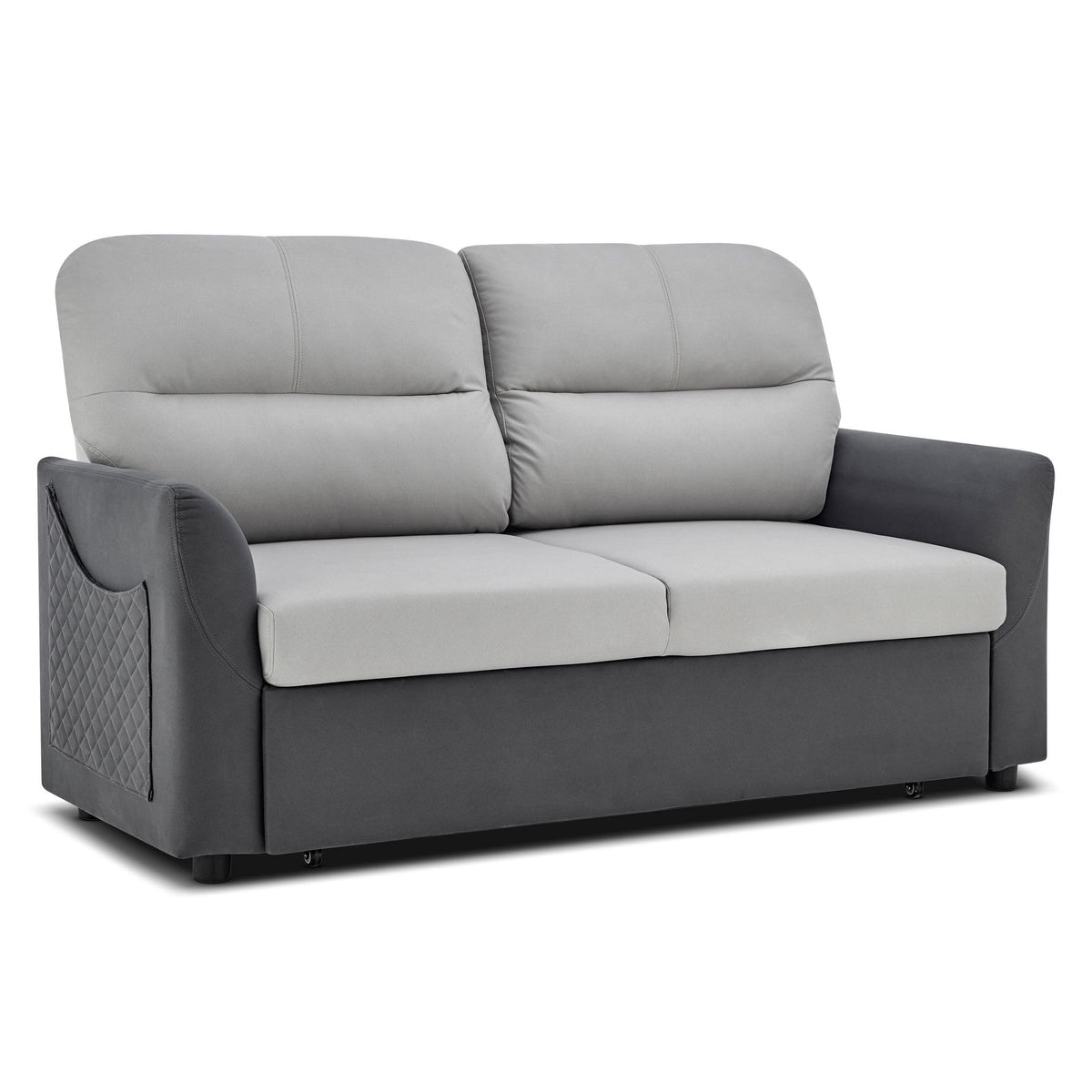 Rhona Faux Suede Sofa Bed 2 Seater | Grey