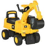 Cat Licensed Kids Construction Ride-on Digger W/ Shovel, For 1-3 Years