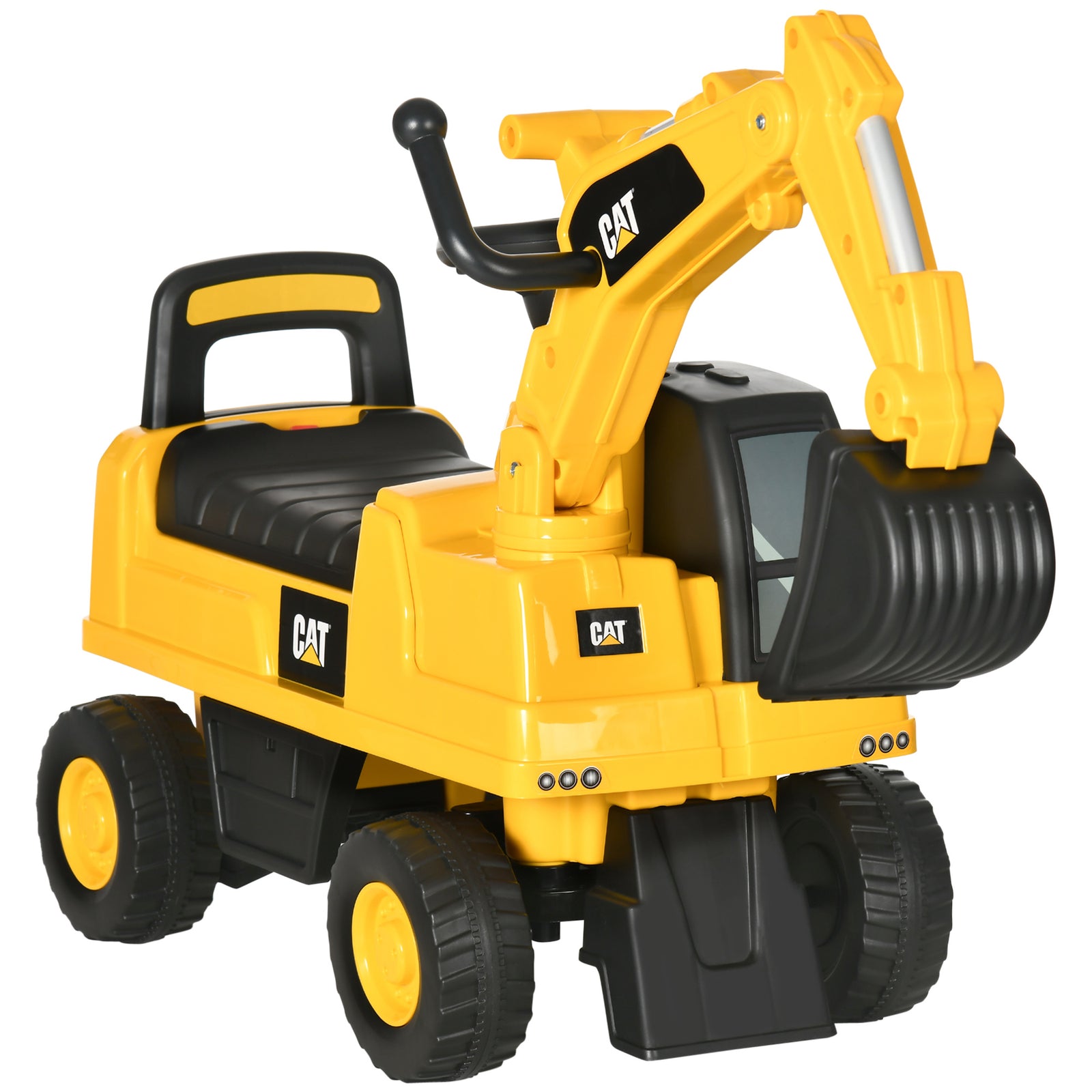 Cat Licensed Kids Construction Ride-on Digger W/ Shovel, For 1-3 Years