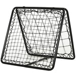 Double Sided Adjustable Angle Rebounder Soccer Net | Black