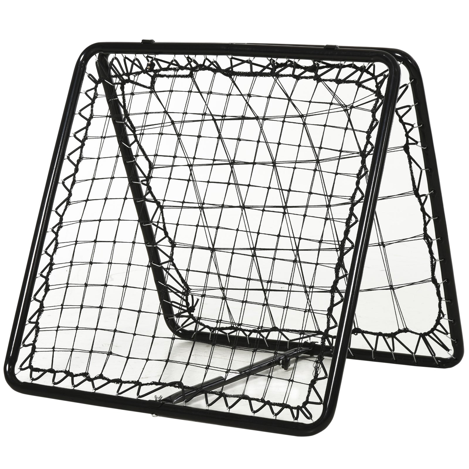 Double Sided Adjustable Angle Rebounder Soccer Net | Black