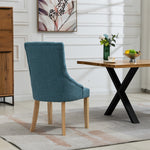 Set Of 2 Ravenna Fabric Dining Chairs | Teal