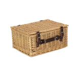 Wicker Buff 40cm Picnic Basket | Brown