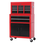 Portable Toolbox Tool Box Top Chest Cabinet Garage Storage Roll Cab Red New
