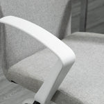 Linen Swivel Office Chair Task | Dove Gray