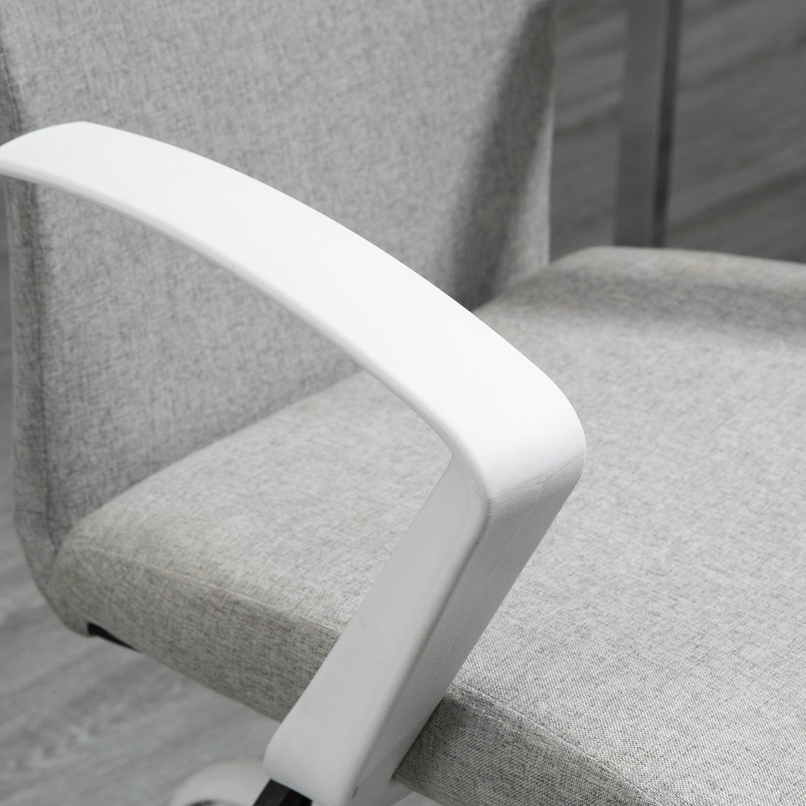Linen Swivel Office Chair Task | Dove Gray