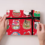 Squishmallows Christmas Gift Wrap, 2 Sheet 2 Tag, Official Product