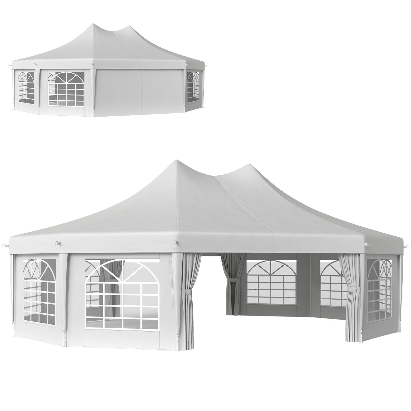 10 Sides Heavy Duty Tent Gazebo Outdoor Party Wedding Event