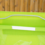 Sling Patio Reclining Chaise Lounge Garden Furniture Folding | Green