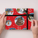 Christmas Wrapping Paper 2 Sheets & 2 Tags