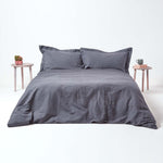 Linen Oxford Pillowcase | 48 x 74cm | Dark Grey
