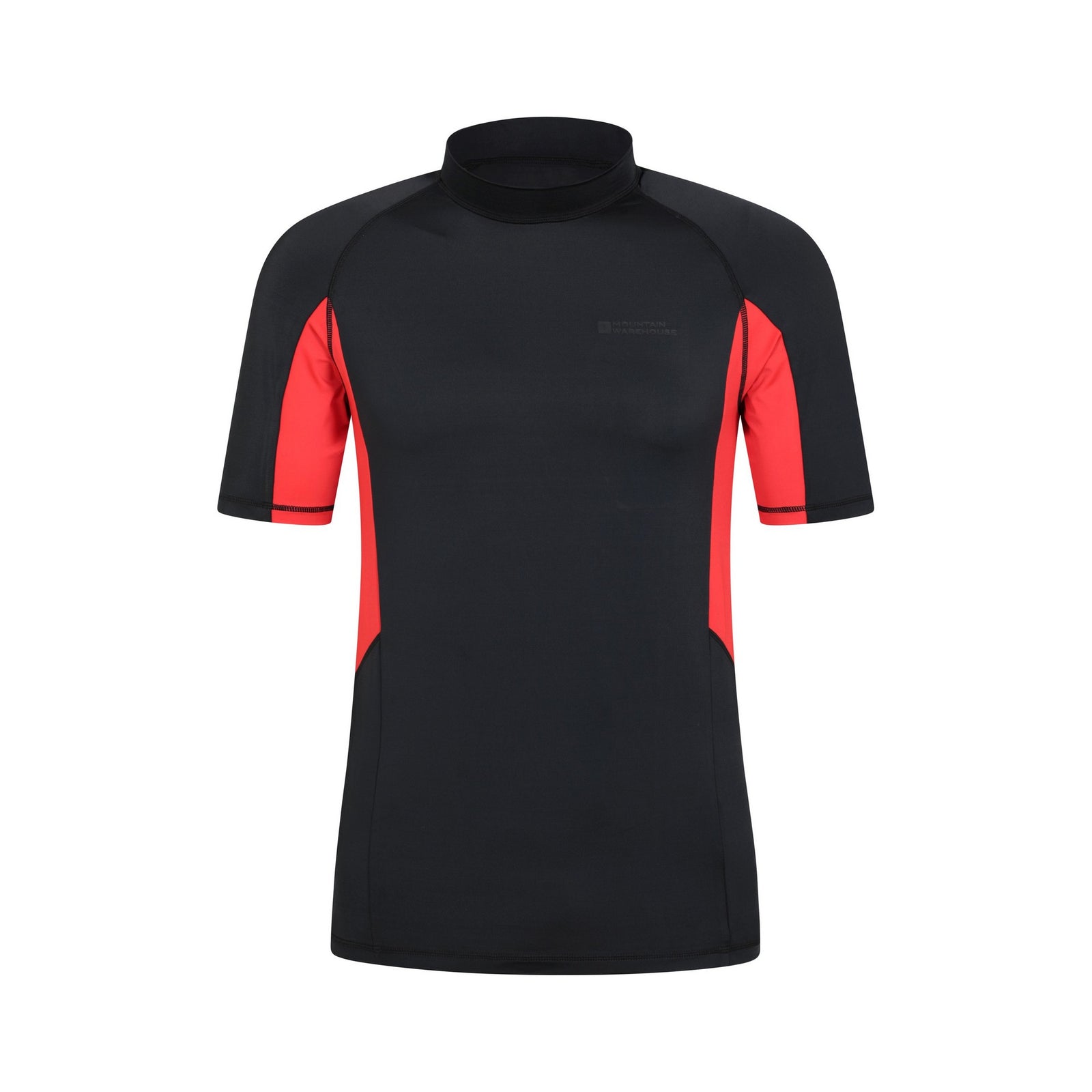 Mens Cove Recycled Polyester Short-sleeved Rash Guard | Large | Black