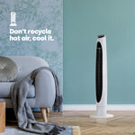 43" Tower Fan - White