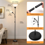 Breeins Modern Dimmable Mother & Child Tall Floor Lamp