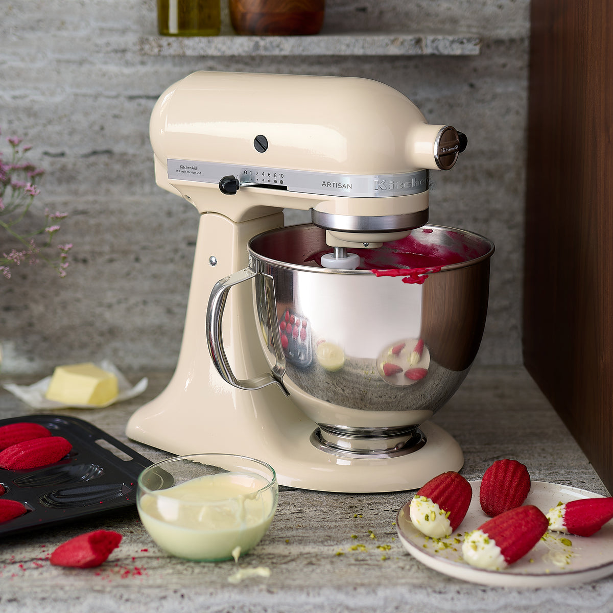 175 Artisan Stand Mixer With Premium Accessories | Cream