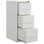 3 Drawer Filing Cabinet Steel File Cabinet For A4 | Medium | White