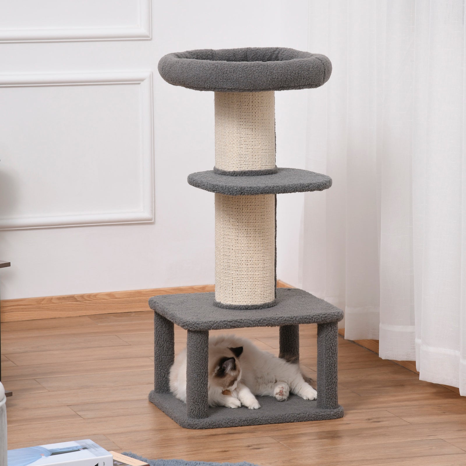 Cat Tree Kitten Tower Pet Furniture W/ Scratching Post Condo Perches