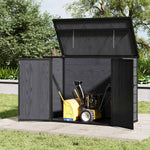 Garden Tool Bicycle Storage Shed Wood Grain Design