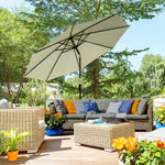 3m Patio Umbrella With Tilt And Crank | Beige