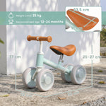 AIYAPLAY Baby Balance Bike For 1-2 Years Old, Light-up Toddler Balance Bike