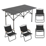 Folding Camping Table Set With Chairs, Portable Outdoor Picnic Table | 5 Piece