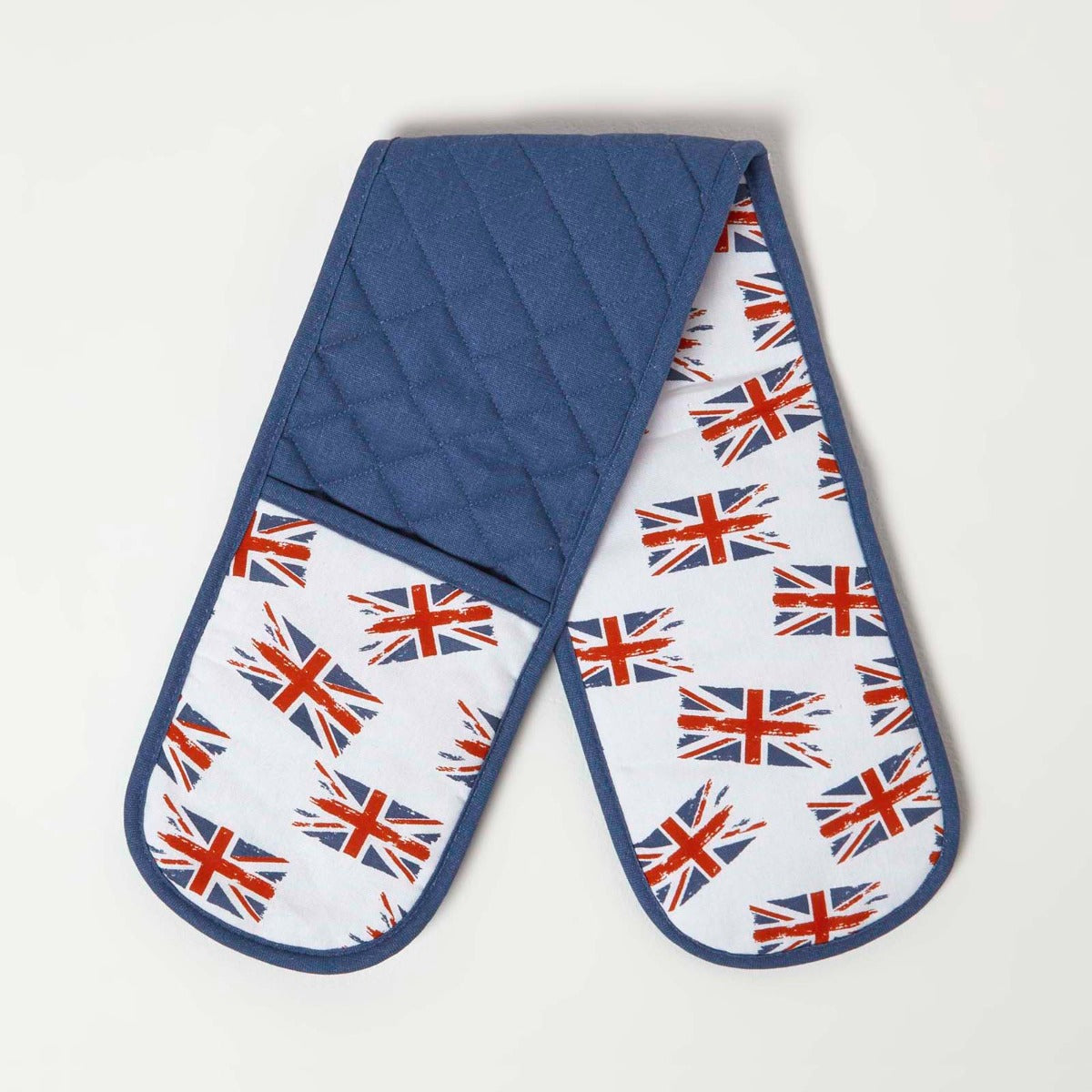 Multi Colour Union Jack Cotton Double Oven Glove