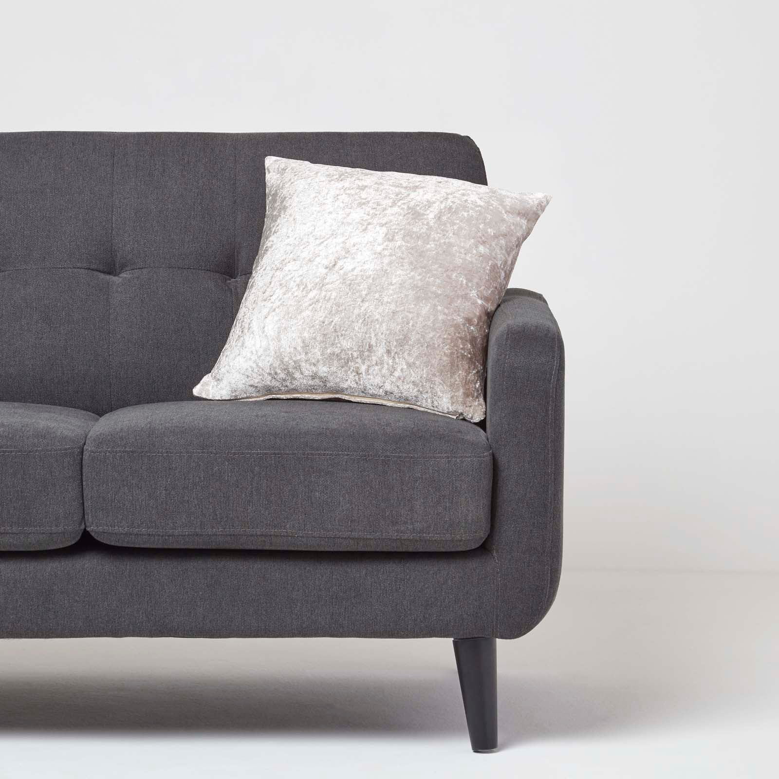 Luxury Crushed Velvet Cushion Cover | 45cm x 45cm | Cream