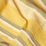 Cotton Morocco Striped Throw | 150cm x 200cm | Yellow