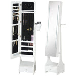 Freestanding Jewellery Storage Mirror Armoire W/ Led Lights